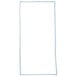 A white rectangular vinyl magnetic door gasket with a white border.
