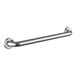 A metal Lavex 24" restroom grab bar on a white background.