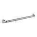 A long stainless steel Lavex grab bar.