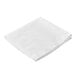 A folded white Carlisle terry microfiber cleaning cloth.