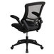 A Flash Furniture black mesh office chair with a mesh back.