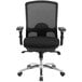 A Flash Furniture black office chair with wheels and arms.
