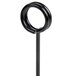 a black pole with a white stripe