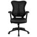 A Flash Furniture high-back black office chair with black mesh.