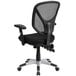 A Flash Furniture black mesh office chair.