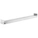 A stainless steel rectangular metal shelf with Nemco Single Infrared Strip Warmer on it.