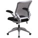 A Flash Furniture black mesh office chair with a black and silver base.