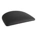 A black cushion for a Lancaster Table & Seating metal chair on a white background.