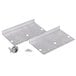 A Nemco Single Infrared Strip Warmer metal plate with screws and nuts.