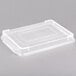 A clear plastic cover for a Vollrath quarter size bun or sheet pan.