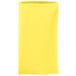 A folded yellow Intedge cloth napkin.