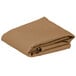 A folded beige rectangular table cover.