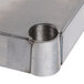 a close-up of a metal piece
