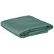 A folded seafoam green Intedge table cover on a white background.