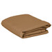 A folded beige rectangular table cover.