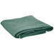 A folded seafoam green Intedge table cover.