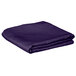 A folded purple Intedge table cover.