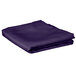 A folded purple Intedge table cover on a white background.