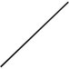 A 7 1/2" black unwrapped coffee stirrer with a long handle.