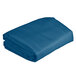 A Metro Mariner Blue shelf cart cover folded up on a white background.