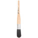 A round Ateco pastry brush with a wooden handle with black and white bristles.