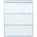 A white metal grid shelf for an Avantco refrigerator with a white background.
