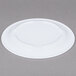 A white GET Centuria melamine plate with a circular rim.