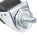 A Master-Bilt swivel stem caster with a metal and black wheel and a nut and bolt.