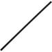 A black Choice coffee stirrer stick on a white background.