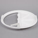 a white plastic lid with a clear cover