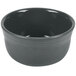 A grey Fiesta China Gusto Bowl with a white background.