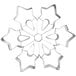 An Ateco stainless steel snowflake cookie cutter.