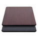 Lancaster Table & Seating 30 inch x 42 inch Laminated Rectangular Table Top Reversible Cherry / Black