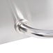 A stainless steel roll dome lid handle.