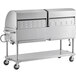 A large stainless steel Backyard Pro outdoor grill.