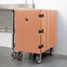 a large plastic container on wheels