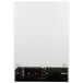 A True white refrigerated glass door merchandiser with the door open.