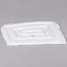 A white rectangular porcelain platter with slate texture.