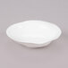 10 Strawberry Street P4203 Izabel Lam Pearls 4 3/4 inch Bright White Porcelain Irregular Round Dish - 12/Case