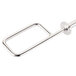 A 3 pack of silver metal Rational round skewers.