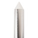 A close-up of a metal tube with a pointy tip.