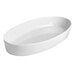 Hall China 5750AWHA 40 oz. Ivory (American White) Oval China Serving Dish - 12/Case