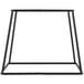 An American Metalcraft black metal square display stand.