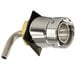 A Micro Matic chrome elbow beer shank assembly with brass nozzle.