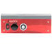 An Avantco red and grey rectangular heating/holding control drawer assembly with red and black dials and buttons.