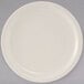 A Tuxton Nevada ivory china plate with a narrow rim.