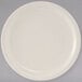 A Tuxton Nevada ivory china plate with a narrow rim.