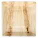 A square wooden EcoChoice plate with a pattern on it.