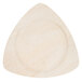 A TreeVive by EcoChoice triangular palm leaf plate on a white background.