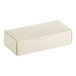 A rectangular white box with a lid.